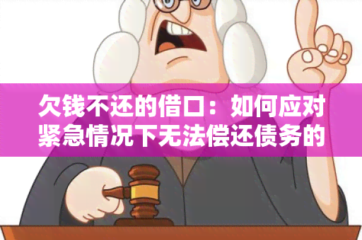 欠钱不还的借口：如何应对紧急情况下无法偿还债务的策略