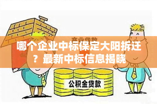 哪个企业中标保定大阳拆迁？最新中标信息揭晓