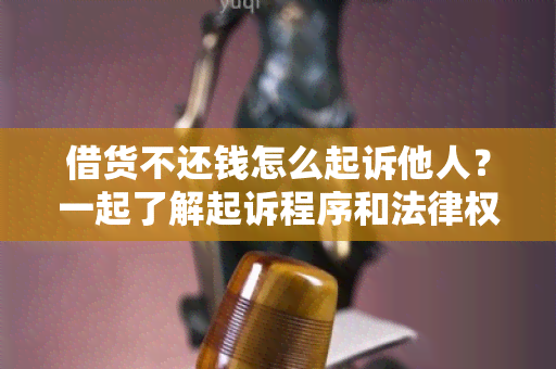 借货不还钱怎么起诉他人？一起了解起诉程序和法律权益