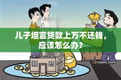 儿子坦言贷款上万不还钱，应该怎么办？