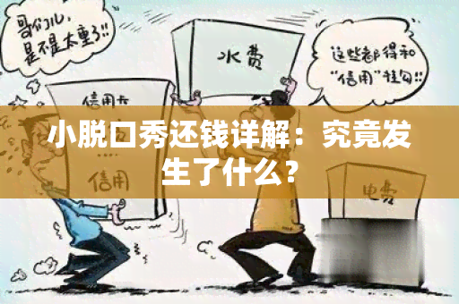 小脱口秀还钱详解：究竟发生了什么？