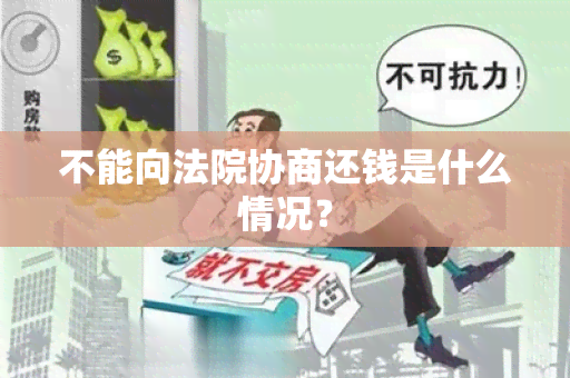 不能向法院协商还钱是什么情况？