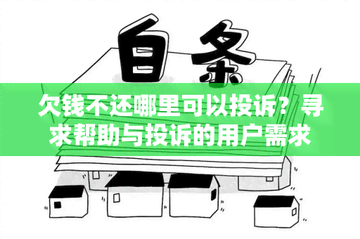 欠钱不还哪里可以投诉？寻求帮助与投诉的用户需求