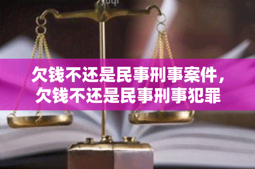 欠钱不还是民事刑事案件，欠钱不还是民事刑事犯罪