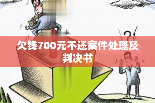 欠钱700元不还案件处理及判决书