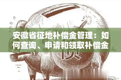 安徽省征地补偿金管理：如何查询、申请和领取补偿金？