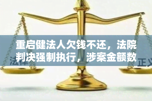 重启健法人欠钱不还，法院判决强制执行，涉案金额数千万，公司陷入危机！