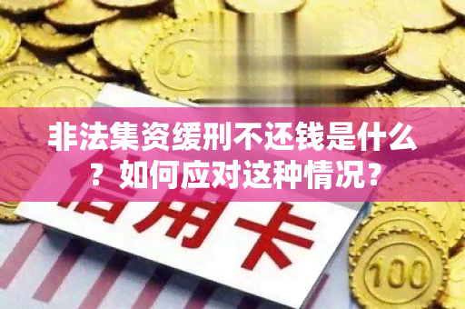 非法集资缓刑不还钱是什么？如何应对这种情况？