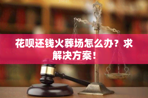 花呗还钱火葬场怎么办？求解决方案！