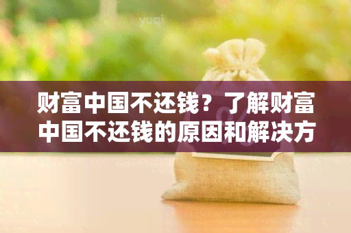 财富中国不还钱？了解财富中国不还钱的原因和解决方法