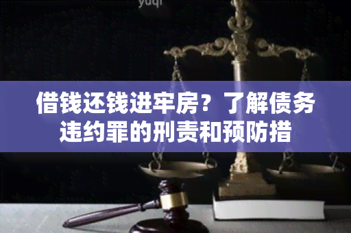 借钱还钱进牢房？了解债务违约罪的刑责和预防措