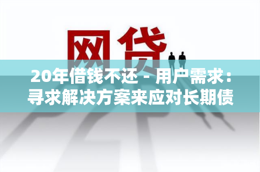 20年借钱不还 - 用户需求：寻求解决方案来应对长期债务问题