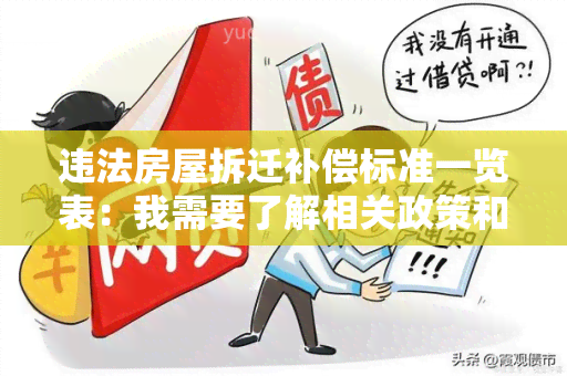 违法房屋拆迁补偿标准一览表：我需要了解相关政策和标准，请帮忙提供最新资讯