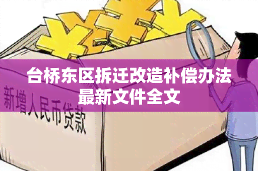 台桥东区拆迁改造补偿办法最新文件全文