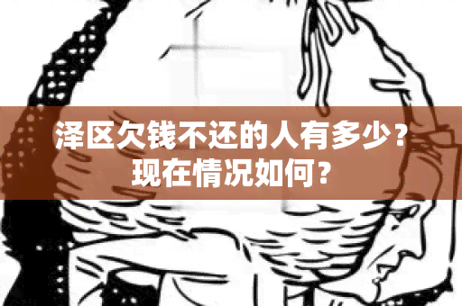 泽区欠钱不还的人有多少？现在情况如何？