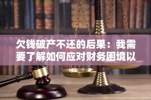 欠钱破产不还的后果：我需要了解如何应对财务困境以及避免法律后果