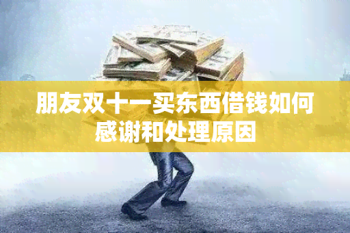 朋友双十一买东西借钱如何感谢和处理原因