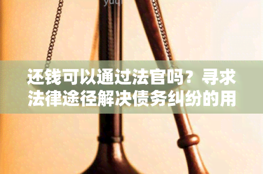 还钱可以通过法官吗？寻求法律途径解决债务纠纷的用户需求