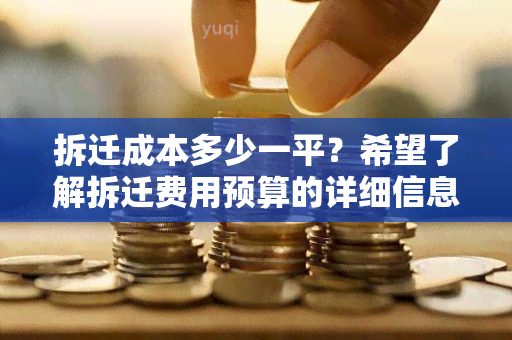 拆迁成本多少一平？希望了解拆迁费用预算的详细信息