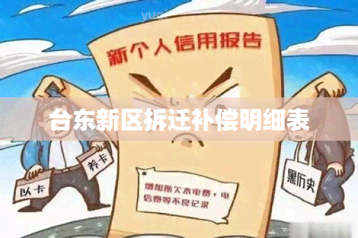 台东新区拆迁补偿明细表