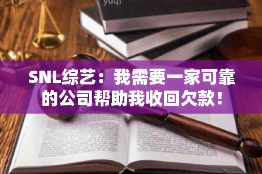 SNL综艺：我需要一家可靠的公司帮助我收回欠款！