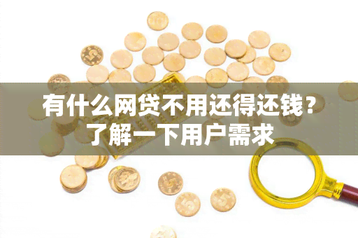 有什么网贷不用还得还钱？了解一下用户需求