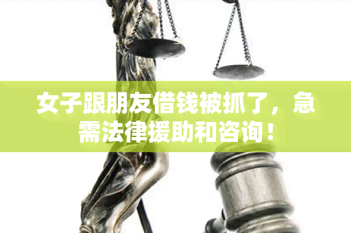 女子跟朋友借钱被抓了，急需法律援助和咨询！