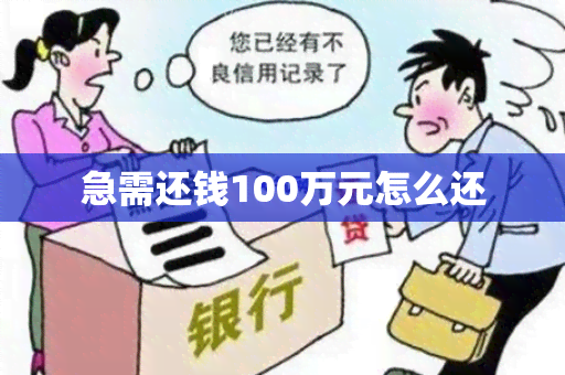 急需还钱100万元怎么还