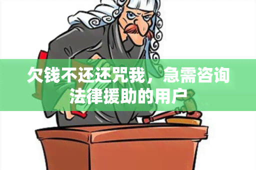 欠钱不还还咒我，急需咨询法律援助的用户