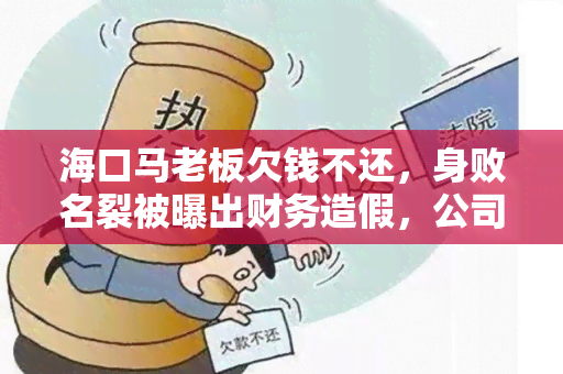 海口马老板欠钱不还，身败名裂被曝出财务造假，公司员工无法领薪水，涉嫌非法集资，被警方控制调查！