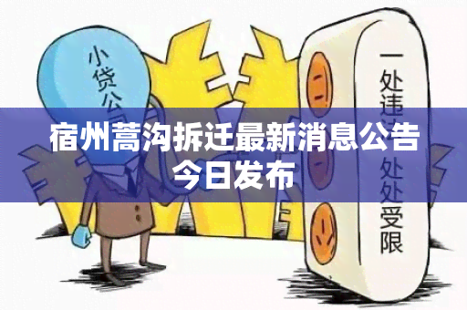 宿州蒿沟拆迁最新消息公告今日发布