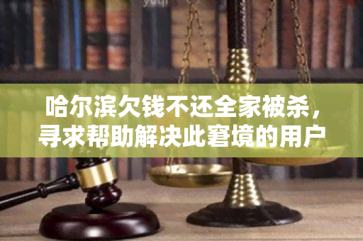 哈尔滨欠钱不还全家被杀，寻求帮助解决此窘境的用户需求