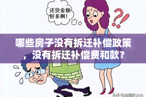 哪些房子没有拆迁补偿政策，没有拆迁补偿费和款？