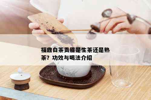 福鼎白茶贡眉是生茶还是熟茶？功效与喝法介绍