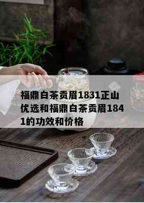 福鼎白茶贡眉1831正山优选和福鼎白茶贡眉1841的功效和价格