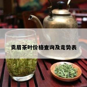 贡眉茶叶价格查询及走势表