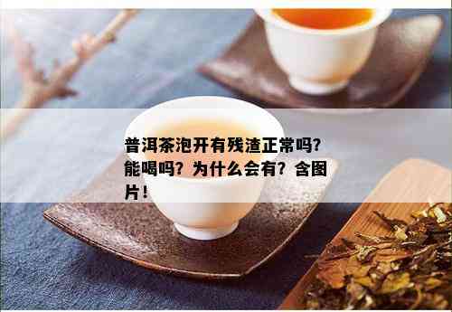 普洱茶泡开有残渣正常吗？能喝吗？为什么会有？含图片！