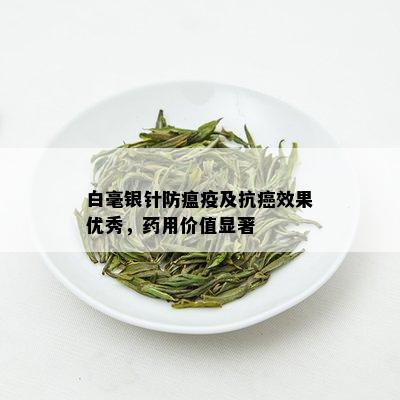 白毫银针防瘟疫及抗癌效果优秀，用价值显著