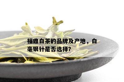 福鼎白茶的品牌及产地，白毫银针是否选择？