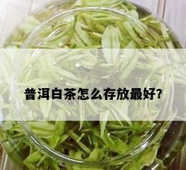 普洱白茶怎么存放更好？