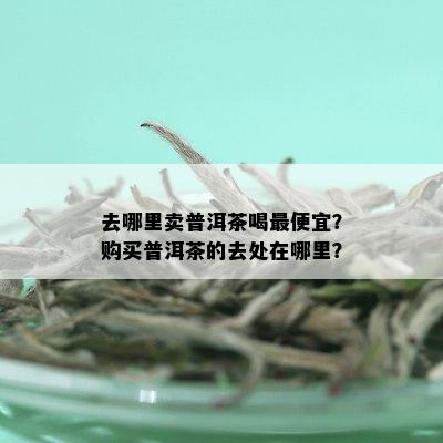 去哪里卖普洱茶喝更便宜？购买普洱茶的去处在哪里？