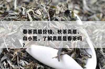 春茶贡眉价格、秋茶贡眉、白小荒，了解贡眉是春茶吗？