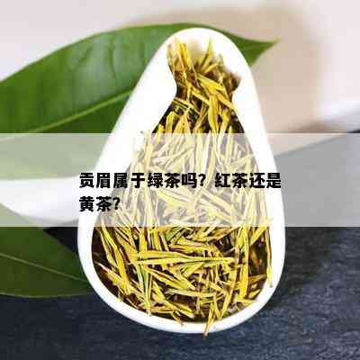 贡眉属于绿茶吗？红茶还是黄茶？