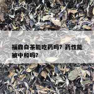 福鼎白茶能吃吗？性能被中和吗？