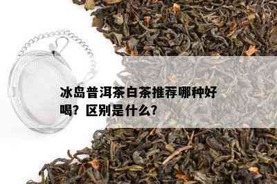 冰岛普洱茶白茶推荐哪种好喝？区别是什么？