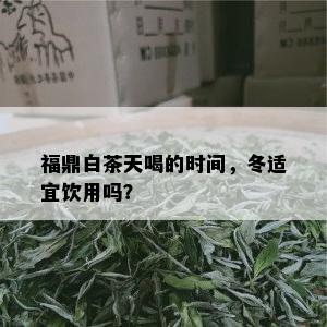 福鼎白茶天喝的时间，冬适宜饮用吗？