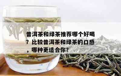 普洱茶和绿茶推荐哪个好喝？比较普洱茶和绿茶的口感，哪种更适合你？