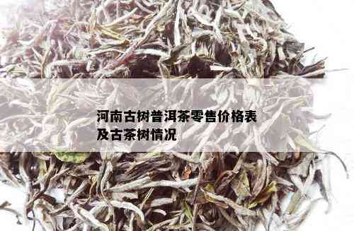 河南古树普洱茶零售价格表及古茶树情况