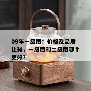 09年一级眉：价格及品质比较，一级眉和二级眉哪个更好？