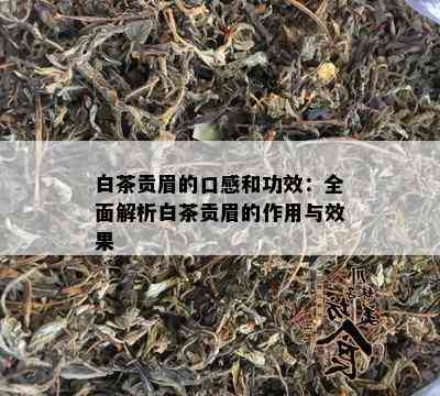 白茶贡眉的口感和功效：全面解析白茶贡眉的作用与效果